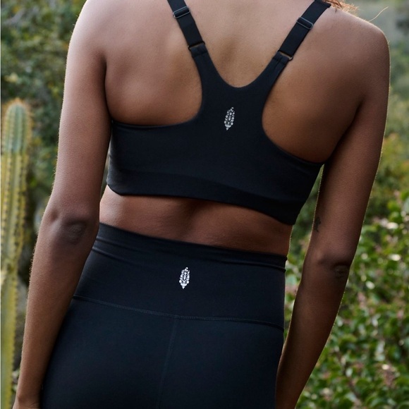 FREE PEOPLE | Maternity Black Sports Bra with Adjustable Straps XS NWT - Picture 3 of 8